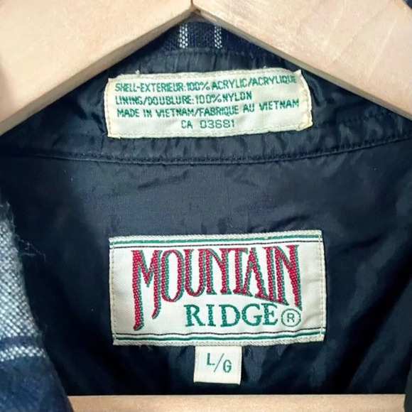 Vintage Plaid Button Down Blue - Picture 5 of 5